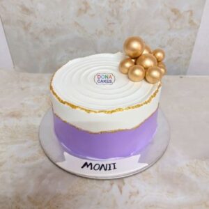 purple theme cake Chennai with elegant purple birthday design
