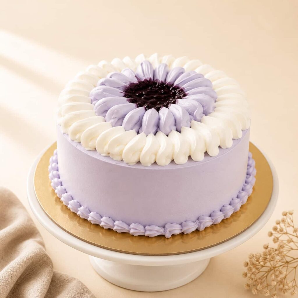 Blackcurrant Delight Cake with soft sponge, fresh blackcurrant cream, and premium blackcurrant topping, available for online cake delivery in Chennai from Heydudes Cake Cafe.